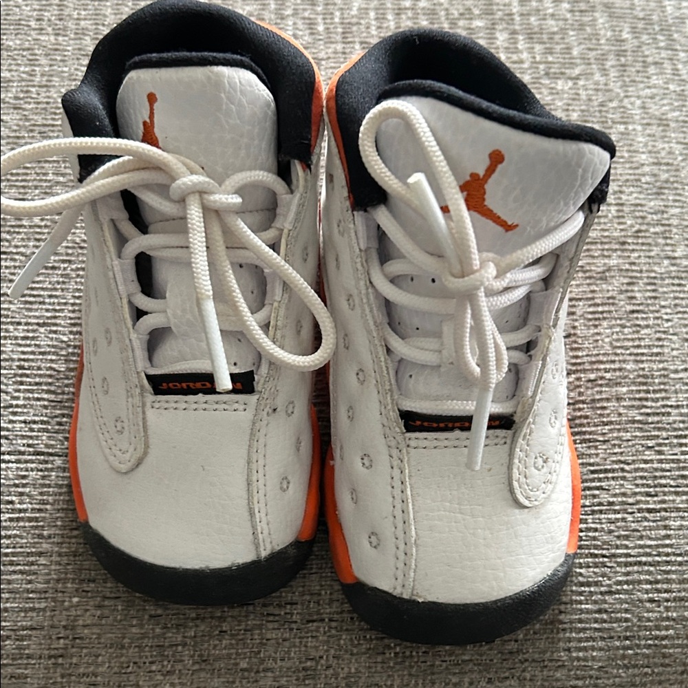 Jordan Kids' Sneakers in White and Orange